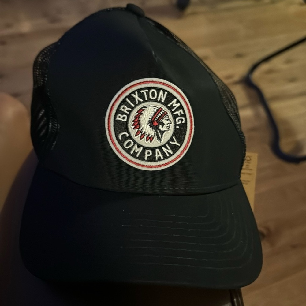 Brixton Mfg company black rival c pm SnapBack hat o/s